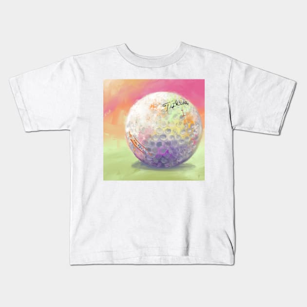Pretty Golfball Kids T-Shirt by missdebi27